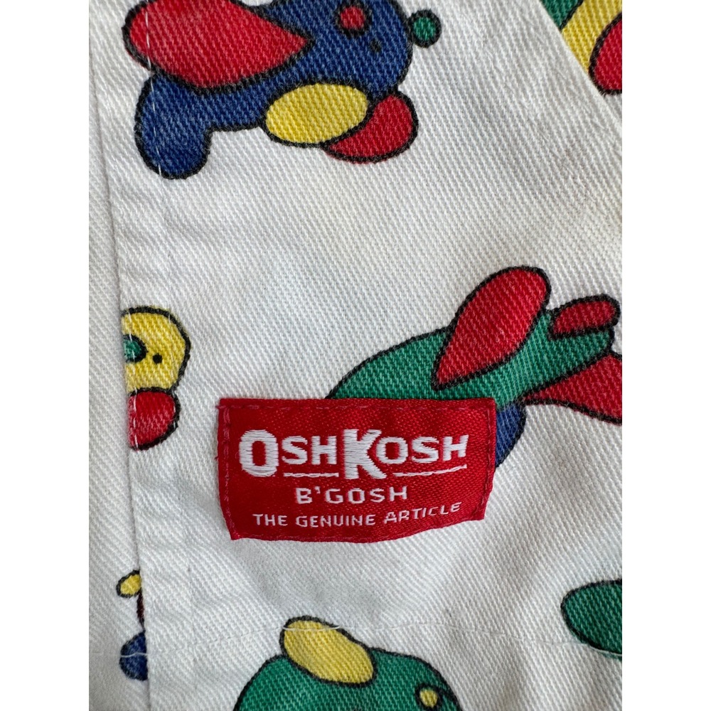Vintage Oshkosh B'gosh colorful airplane overalls - Picture 2 of 11
